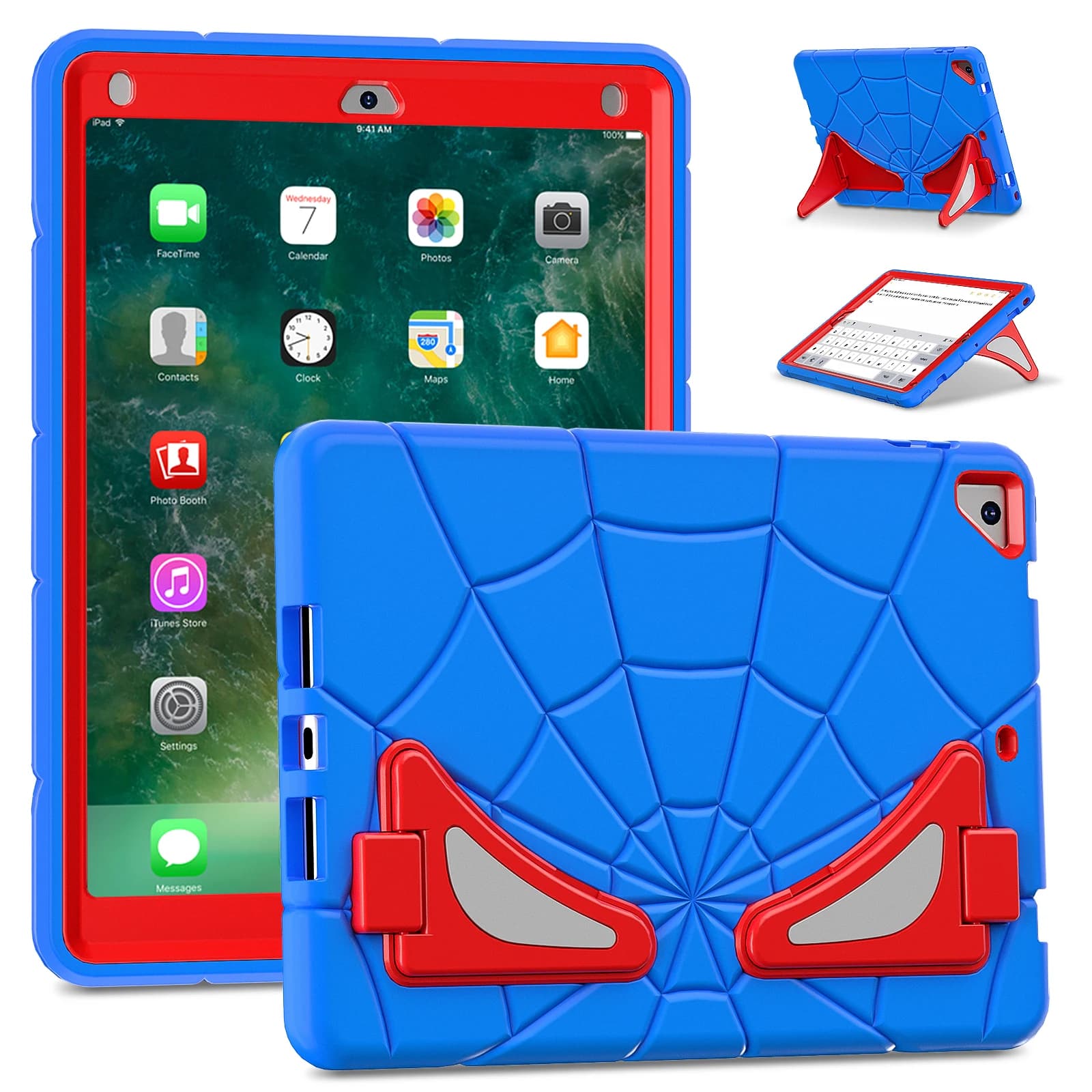 Coque blindée pour iPad A16 2025 11e 10.9 2022 10e 10.2 7e 8e 9e Air 1 2 Pro 9.7 2017 2018, housse de support pour enfants, Protection à 3 couches