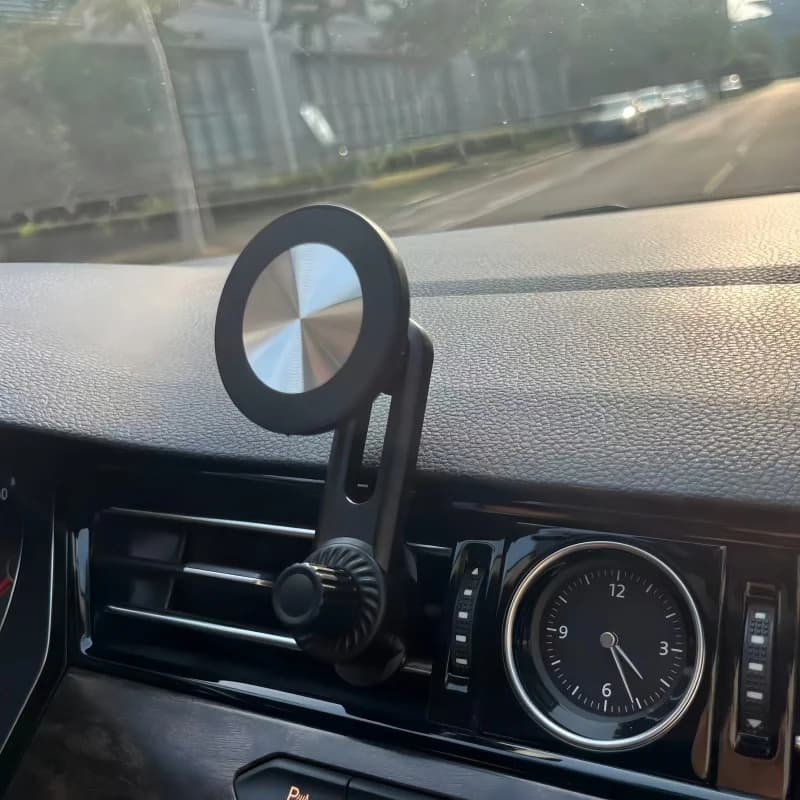 Support de téléphone pour voiture Magsafe, aimant puissant, support de haute qualité pour une utilisation à une main, crochet métallique, support magnétique pour téléphone de voiture