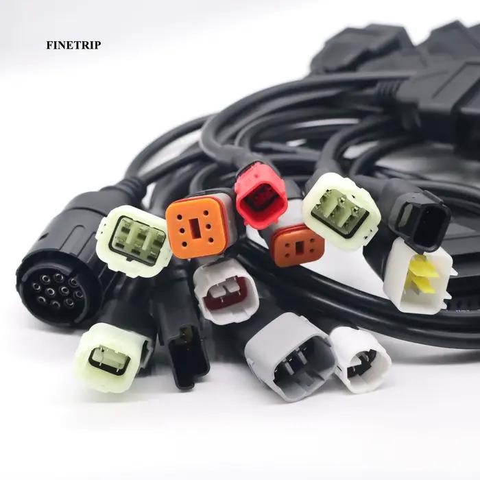 Adaptateur de connecteur de diagnostic de moto, câble OBD2 pour Honda, Suzuki, YAMAHA, KYMCO, BMW, D