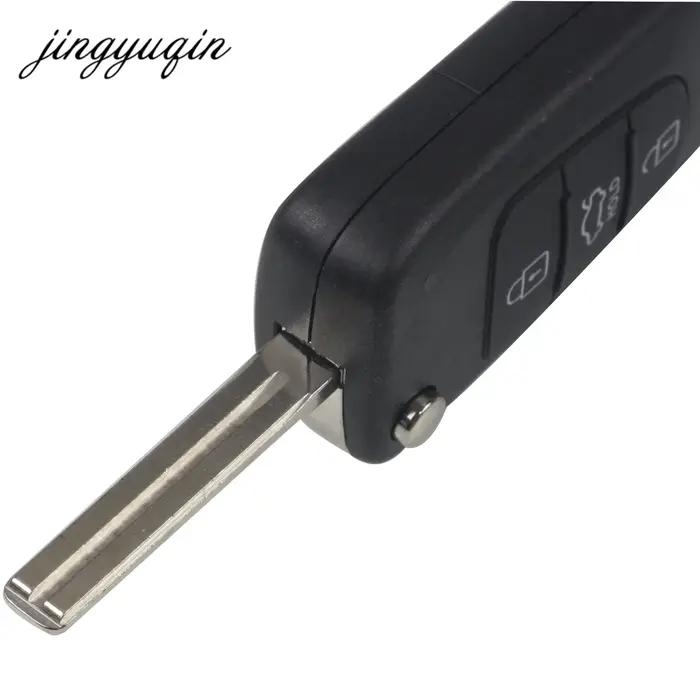 Jingyuqin-coque de clé 3 boutons | À rabat, pour Hyundai IX35 pour Kia pliante de remplacement, 20 p
