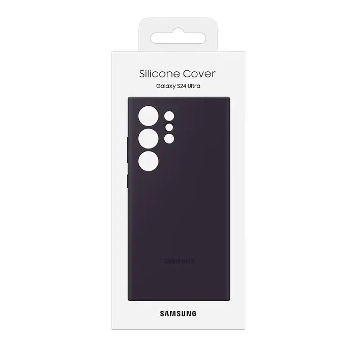Coque d'origine Samsung Galaxy S24 Ultra S24 Plus S24, coque arrière en silicone véritable, antichoc