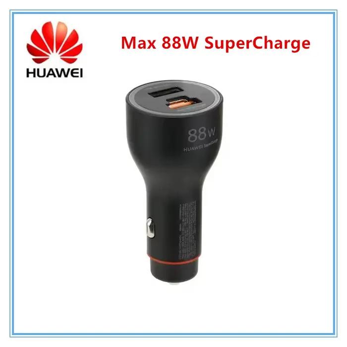 HUAWEI – chargeur de voiture Super Charge 88W, Original, double Port, Support PD QC 6A, câble de Typ