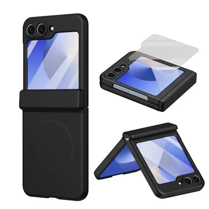 Coque de Protection à charnière pour Galaxy Z Flip7, étui de chargement magnétique sans fil avec fil