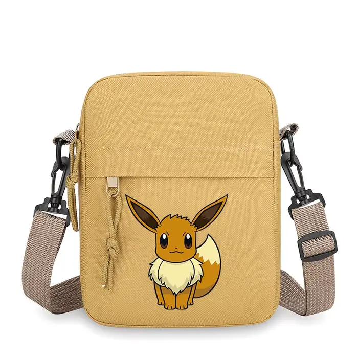 Sac à bandoulière mini en nylon pour téléphone portable, motif Pikachu, Gengar, Charmander, sacoche