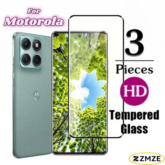 Film de protection en verre trempé HD, 3 pièces, pour Motorola Edge 70 50 60 Fusion, Edge 60S 60 Sty