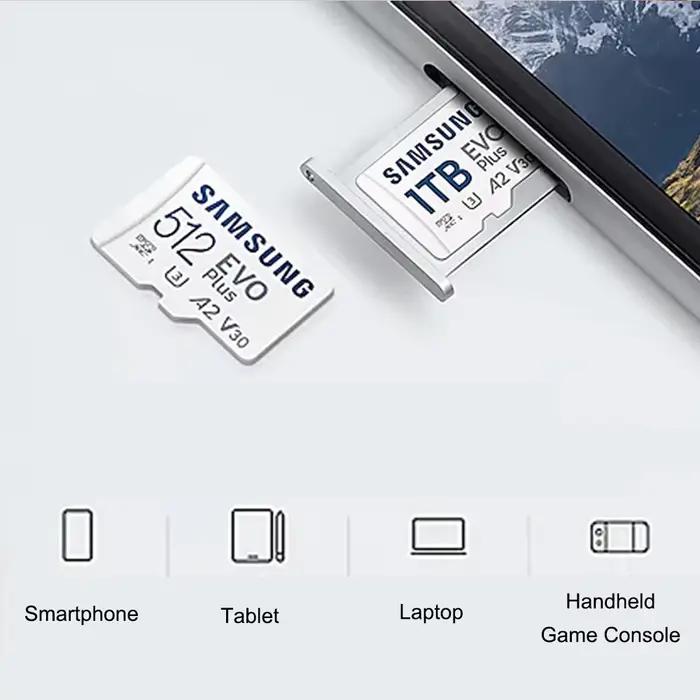 Samsung EVO Plus/PRO Plus/PRO Ultimate/PRO Endurance carte mcroSD 512G 256GB 128GB 64GB SDXC carte T