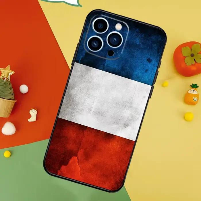 France National Feel Soft Phone Case, iPhone 15, 16, 14, 13, 12, 11, Pro, Max, Plus, Mini, X, Poly,