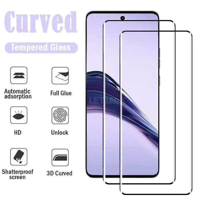 Protecteur d'écran incurvé 3D Full Glue, Film de protection pour Realme 13, 12, 11, 10 Pro Plus, HD,
