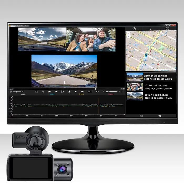 Vantrue-Dash Cam GPS Receiver Tech Type C et Mini Port USB, Support à ventouse pour voiture, Windows