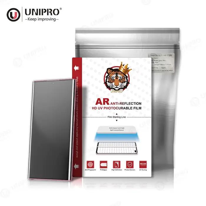 UNIPRO 20 50Pcs Film de protection en fibre de verre UV Film de protection en fibre de verre HD Film