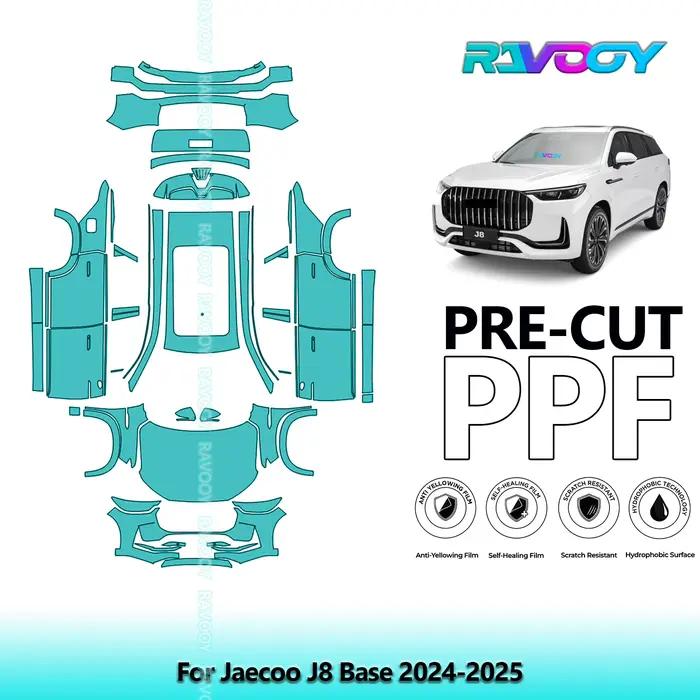 Film de protection de peinture (PPF) transparent pré-découpé pour véhicule complet, pour Jaecoo J8 B