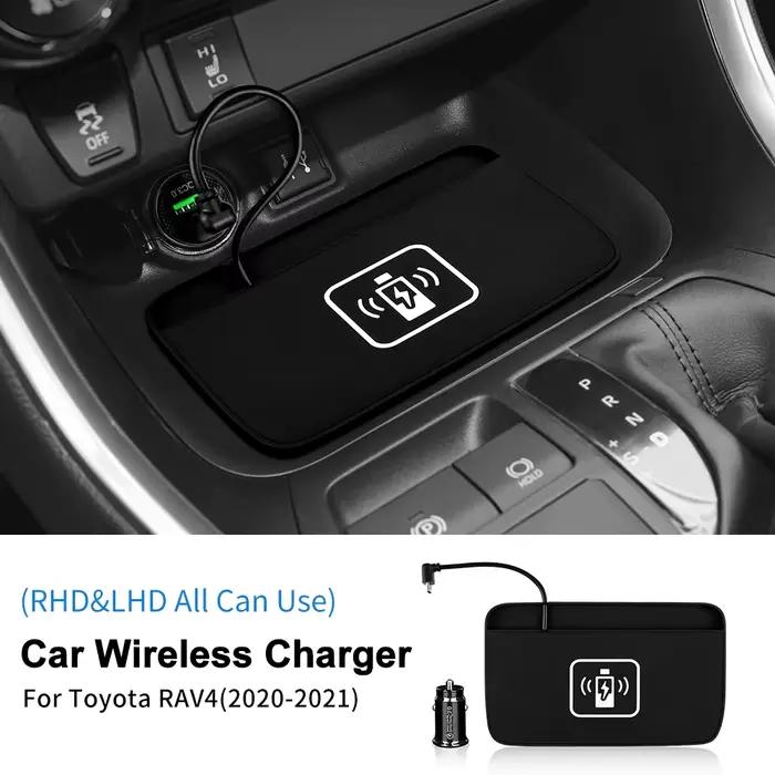 Support de charge rapide pour téléphone portable 15 W, chargeur sans fil pour intérieur de voiture,
