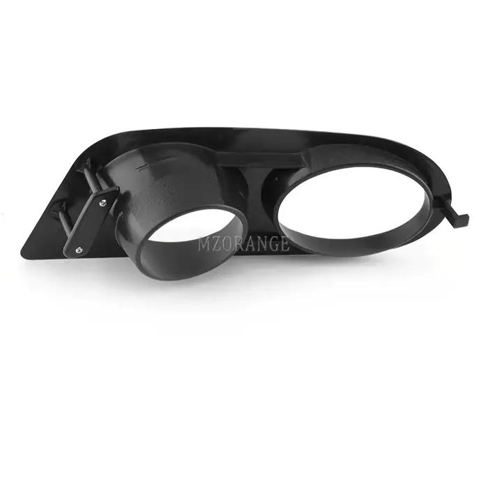 Feu Antibrouillard pour BMW, Accessoire Noir Brillant avec Couvercle de Phare, Cadre de Calandre LED