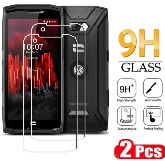 2 pièces de verre trempé pour Crosscall Core-X4 Core-M5 Stellar X5 Core-X5 Core M6 Stellar-M6 M6E X5
