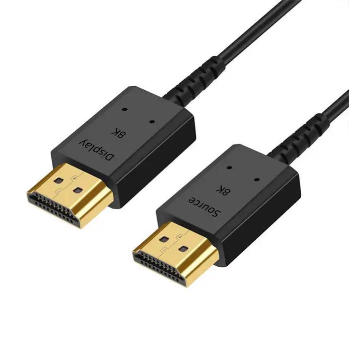 Câble à fibres optiques HDMI 2.1, 8K 60Hz, 4K 120Hz câble à fibres actifes HDMI vers HDMI 48Gbps 5m
