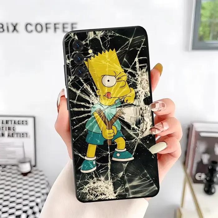 Coque de téléphone souple Cartoon Homers-S-Simpsons pour Samsung A17 A37 A57 A16 A26 A36 A56 A15 A25