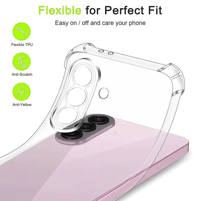 Coque transparente antichoc en silicone TPU souple pour Samsung Galaxy série A A57 A37 A17 A56 A36 A