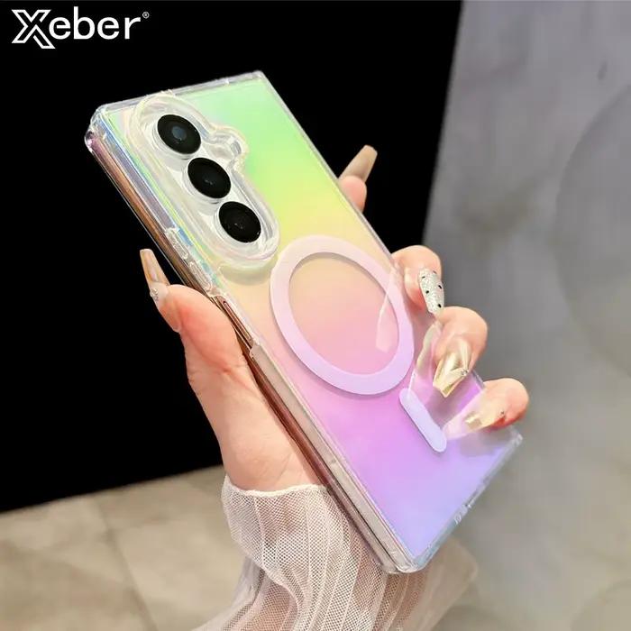 Pour Samsung Z Flip Fold 7 6 pour Magsafe coque de téléphone colorée pour Galaxy zflip zfold 5 4 3 5