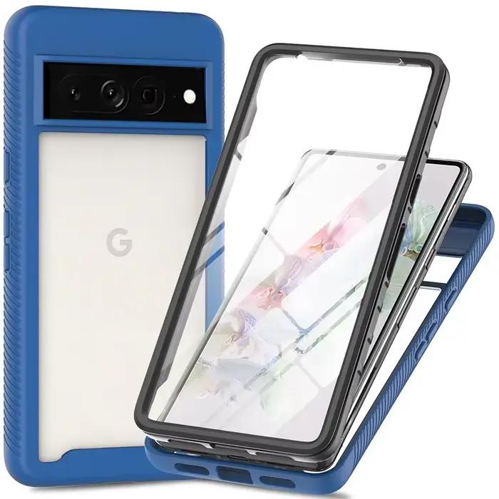 Film de Protection d'écran hybride robuste 360, coque de téléphone rigide antichoc pour Google Pixel