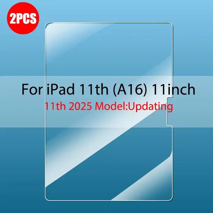 Protecteur d'écran pour Ipad 11e génération, en verre trempé, A16 2025 9H, accessoires de Film