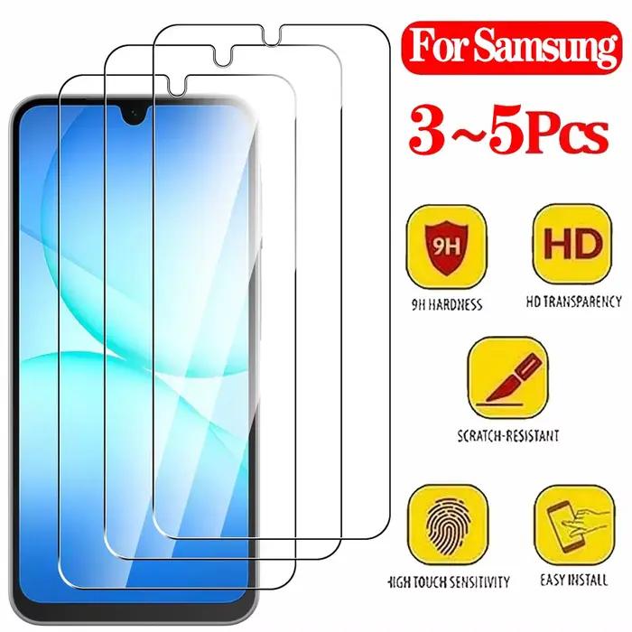 Verre trempé pour Samsung A16 A17 A26 A27 A36 A37 A56 A57 protecteur d'écran Samsung Galaxy A55 A35