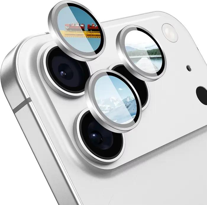 Protecteur d'écran d'objectif de caméra en verre trempé, Film de Protection pour iPhone 17 Pro Max A