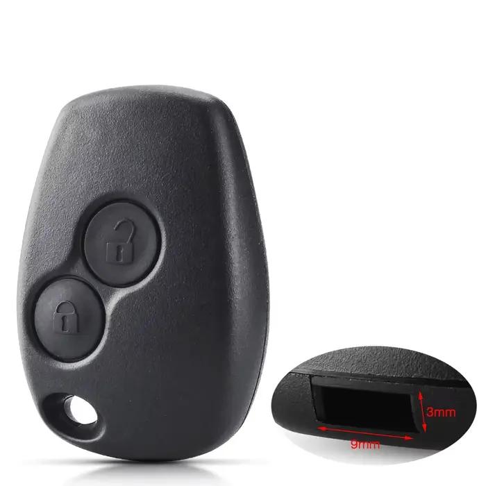 KEYYOU coque de clé à 2 boutons pour Renault Megane Modus Espace Laguna Duster Logan DACIA Sandero F
