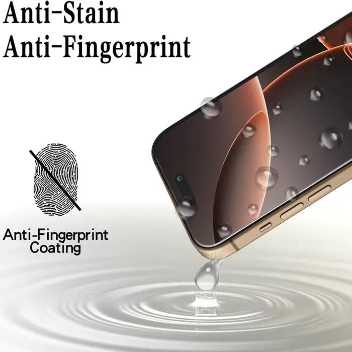 Film de protection en verre trempé NHIPPLN pour iPhone 11 12 13 14 15 16 17 18 Pro Max clair et sans rayures pour une utilisation quotidienne sans souci