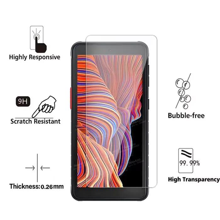Film de protection en verre trempé haute définition pour Samsung Galaxy XCover 5 résistant aux rayures et aux chocs pour une utilisation sans souci