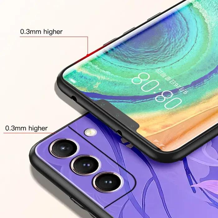Coque de téléphone avec Logo Genshin Impact, étui en Silicone noir pour Samsung Galaxy S23 Ultra S22 S21 S20 FE 5G S10 S10E S9 S8 Plus Note 20