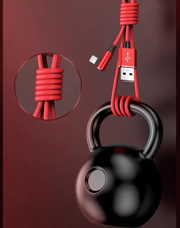 Câble de chargeur rapide coudé pour jeu
