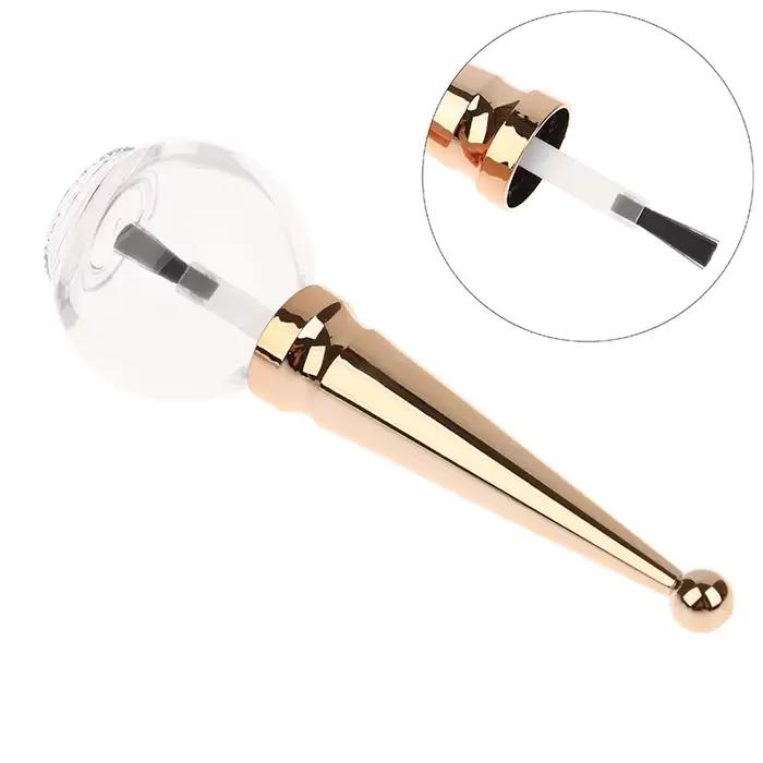 Flacon de vernis à ongles de 15 ml, flacon vide pour gel à ongles avec pinceau, flacon vide en verre, conteneur vide pour gel à ongles