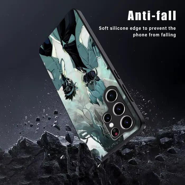 Coque de téléphone Nouveau Anime Dr. Stone pour Samsung Galaxy S25 S24 S23 S22 S21 S20 Plus Ultra Note20 avec dessins animés, citations et motifs géométriques en cuir véritable ou ABS pour homme et femme, idéale pour les fans d'anime
