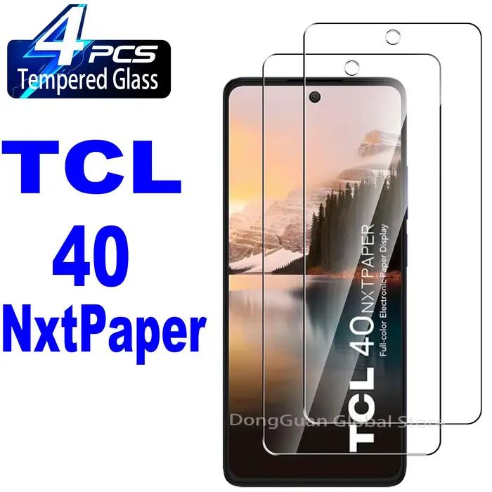 2/4 pièces verre trempé pour TCL 40 NxtPaper 5G 4G Film de protection d'écran