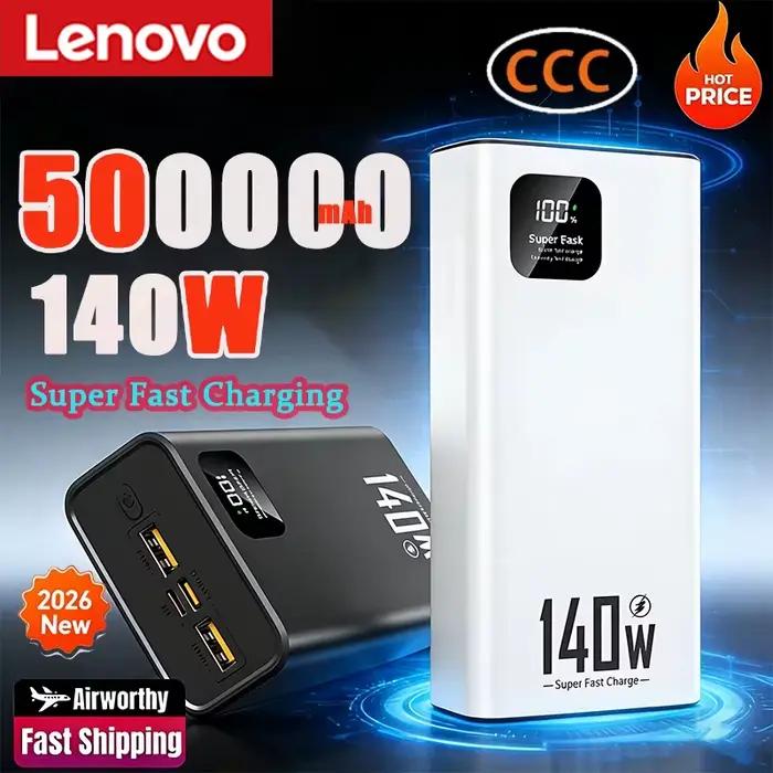 Batterie externe Lenovo 140W 500000mAh haute capacité