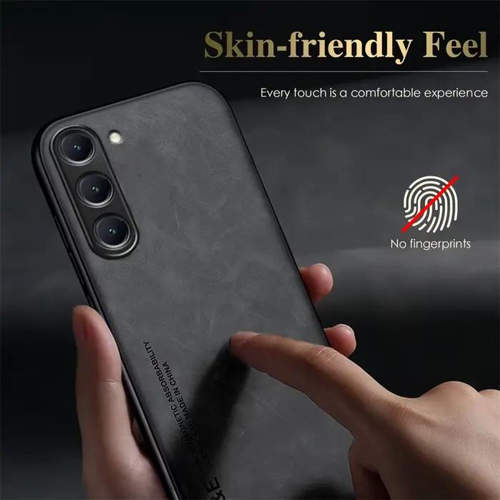 Étui magnétique en cuir de mouton pour Samsung Galaxy S24 S23 S22 S21 FE S20 Plus Note 20 Ultra Coque