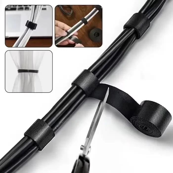 Organisateur de câbles 1/5M, gestion des câbles, enrouleur de fils, attaches de gestion des câbles pour écouteurs et souris, protection pour iPhone Xiaomi Samsung