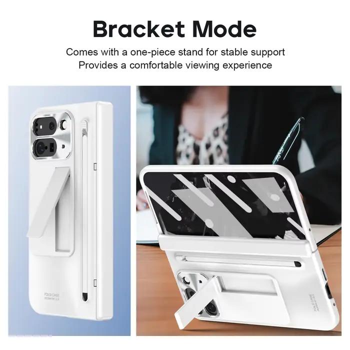Protection complète Film de verre placage charnière coque de téléphone Google Pixel 9 Pro support pliable