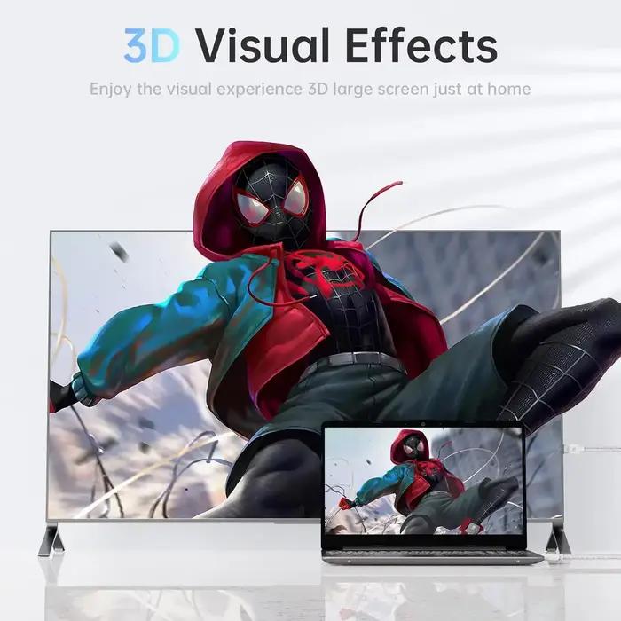 Câble DisplayPort mâle à mâle 4K 60Hz 2K 144Hz blanc 1.5m pour ordinateur moniteur projecteur télévision box occasions spéciales