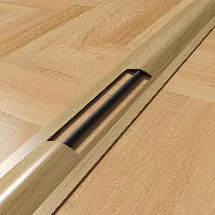 1 pièce, 3 mètres, gaine de câble souple de haute qualité, durable et flexible, en PVC, pour gestion de câbles au sol, usage intérieur