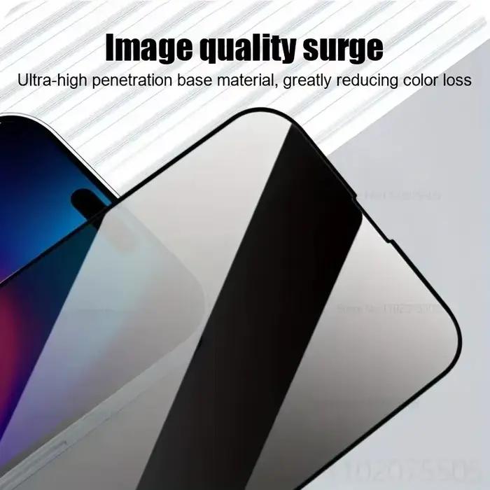 Film de protection anti-espion en verre trempé pour Samsung Galaxy A modèles variés anti-rayures anti-éblouissement facile à installer et à entretenir