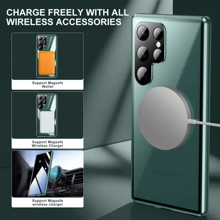 Étui de protection anti-espion 360° pour Samsung S23 S24 FE S25 Plus S22 Ultra avec film de confidentialité intégré