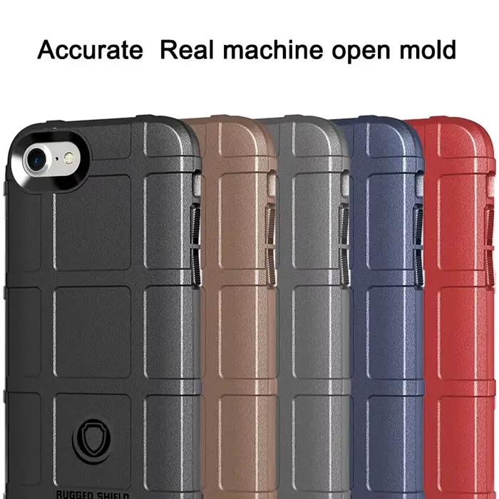 Étuis robustes en Silicone TPU pour Apple iPhone 7 6 8 Coque pour iPhone 6S 7S 8S Plus X protection complète antichoc armure Coque souple