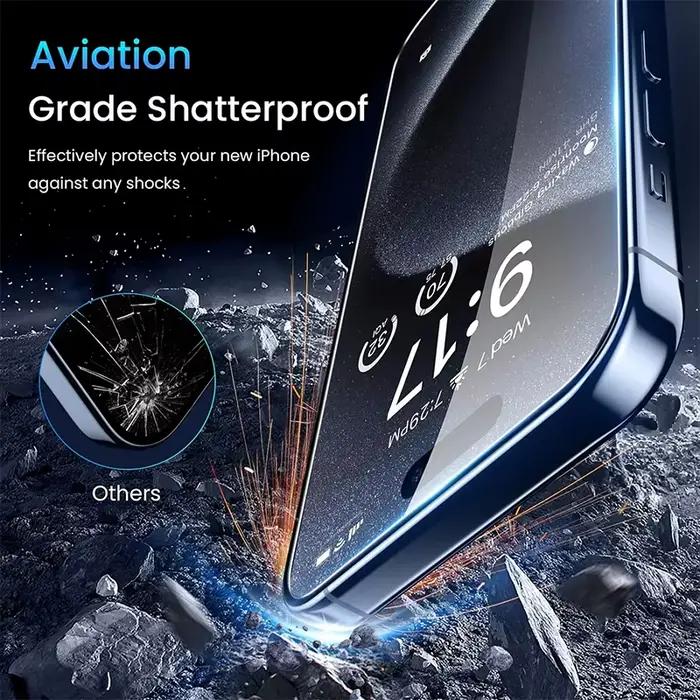 Protecteur d'écran en verre trempé pour iPhone 16 15 13 11 14Pro Max Anti-espion Confidentialité Élégance Occasions Spéciales