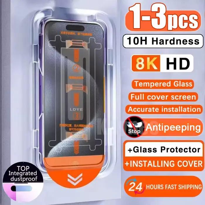 Protection d'écran anti-espion haute définition en verre trempé pour Nubia avec installation sans poussière et couverture rigide pour un usage professionnel et personnel