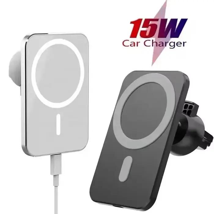 Pour IPhone voiture charge 15W chargeur sans fil magnétique Magsafe support