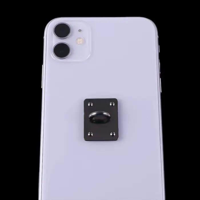 Anneau de support en métal adhésif en forme de cœur pour téléphone portable