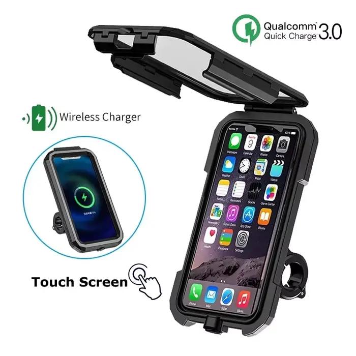 Support de chargeur sans fil pour moto