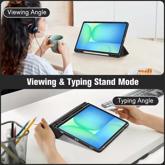 Étui en caoutchouc Hansong pour Samsung Galaxy Tab, résistant aux chocs et aux chutes, mode support pour visualisation et saisie, anti-poussière et anti-traces de doigts, disponible en plusieurs couleurs et tailles