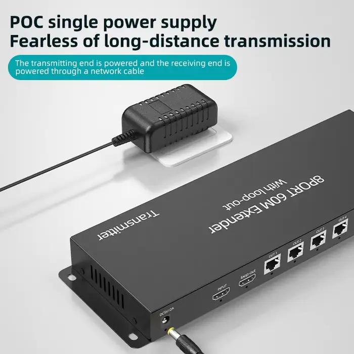 Répartiteur d'extension HDMI 1x8